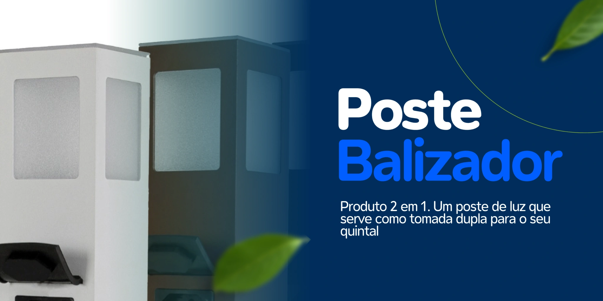 Poste balizador FlexGarden instalado