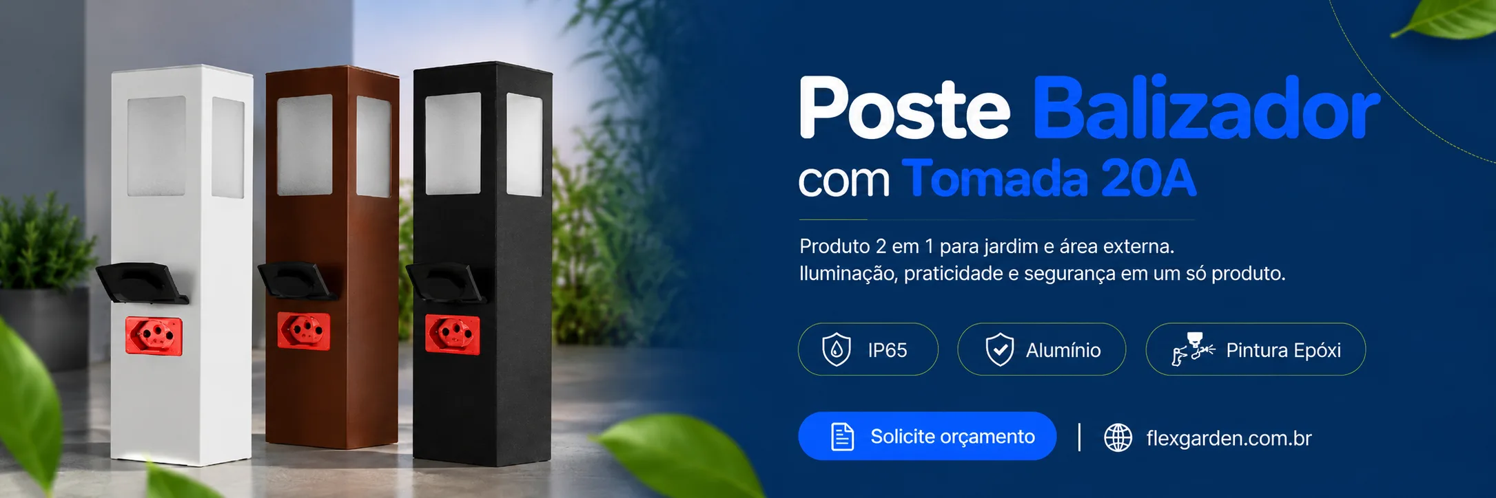 Poste Balizador para Jardim